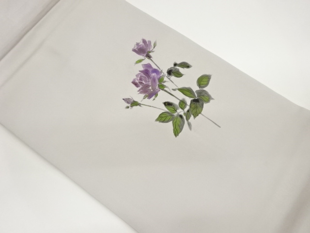 JAPANESE NAGOYA OBI / SHIOZE / KINSAI / FLOWER / ARTIST WORK